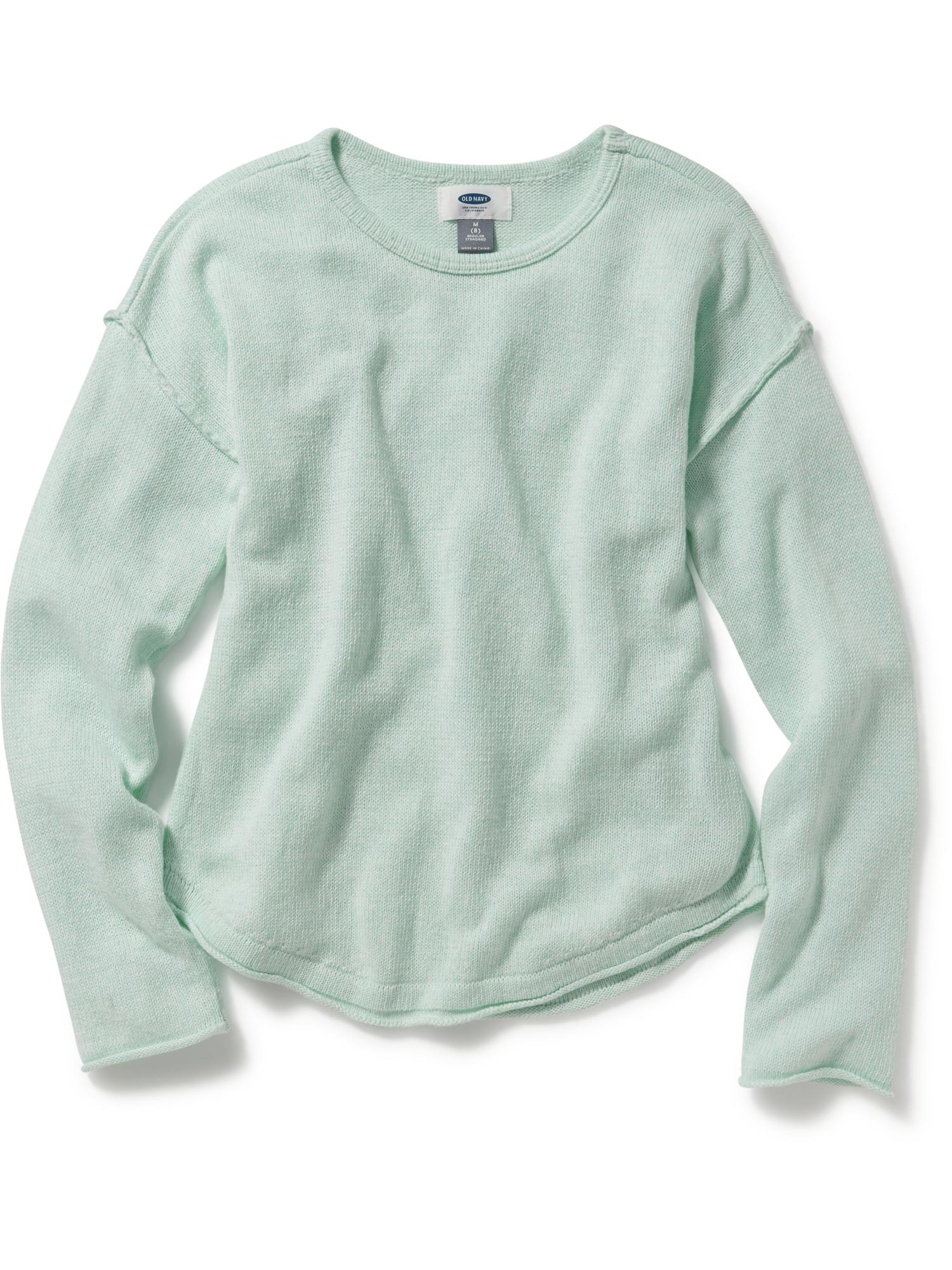 Girls Drop Shoulder Sweater