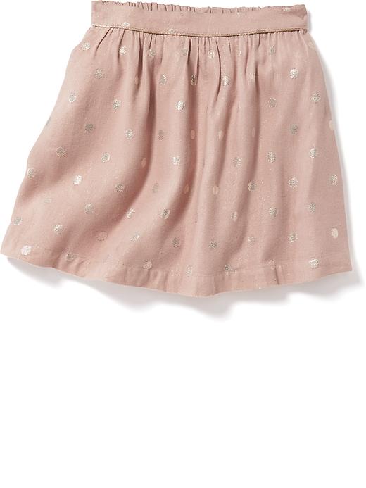 View large product image 1 of 2. Polka-Dot Jacquard Skirt for Girls