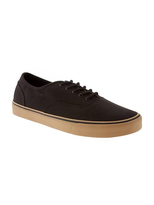 View large product image 1 of 5. Canvas Lace-Up Sneakers for Men
