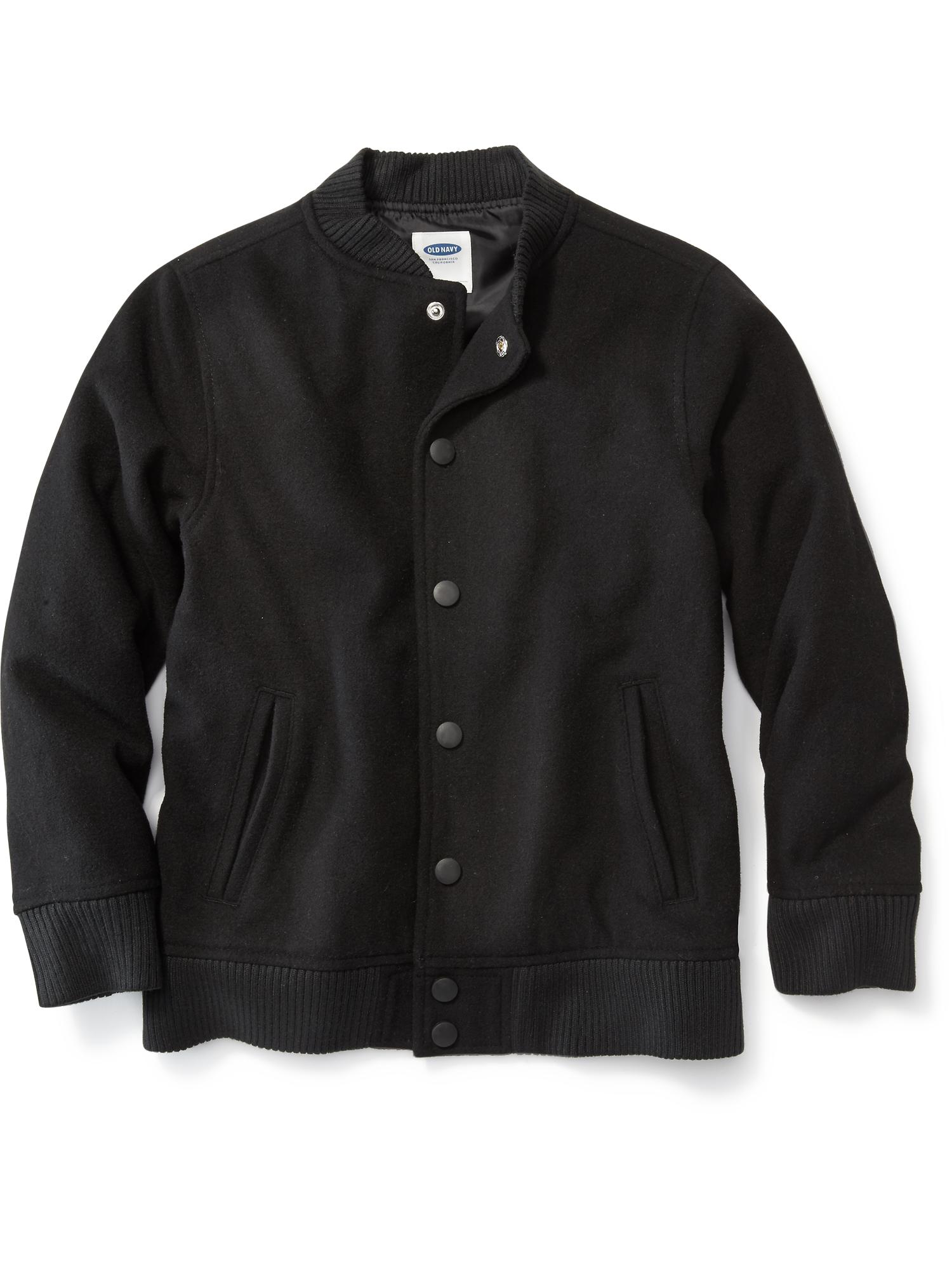 Boys WoolBlend Bomber Jacket Old Navy