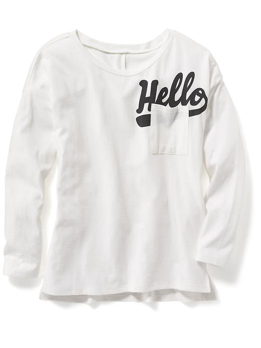 Long-Sleeve Pocket Tee for Girls | Old Navy