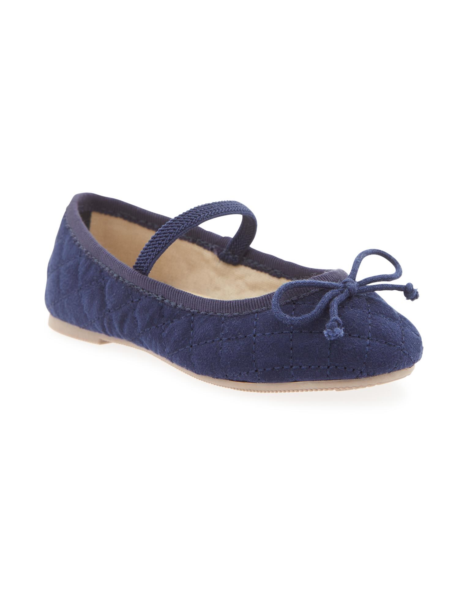 Quilted Twill Ballet Flats | Old Navy