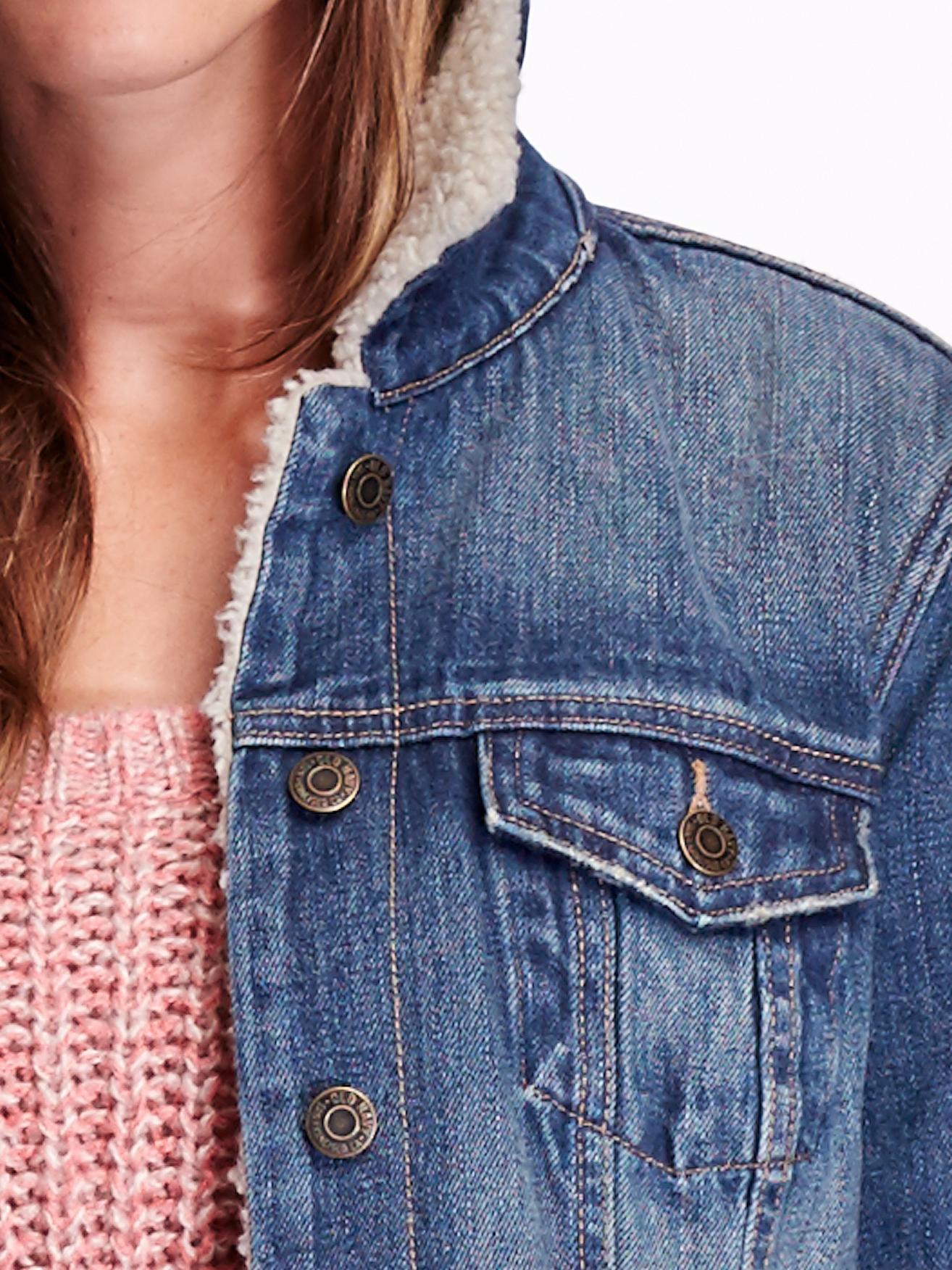 Old navy fleece on sale lined denim jacket