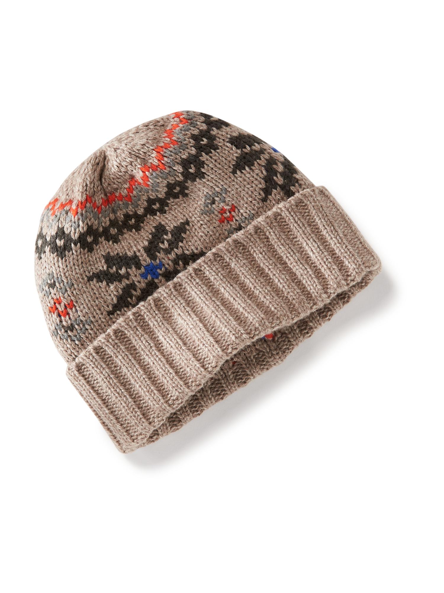 Patterned Sweater Beanie Old Navy