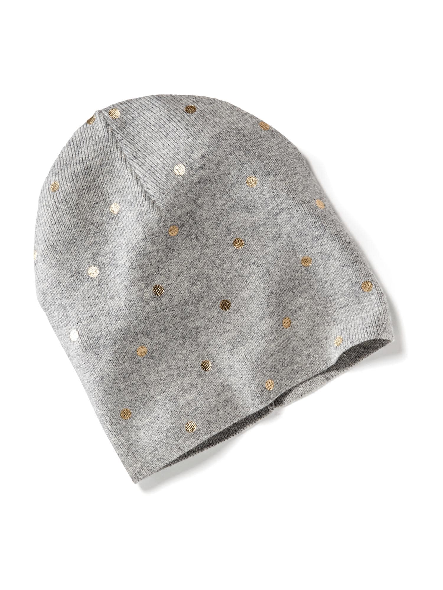 Metallic-Dot Knit Beanies | Old Navy