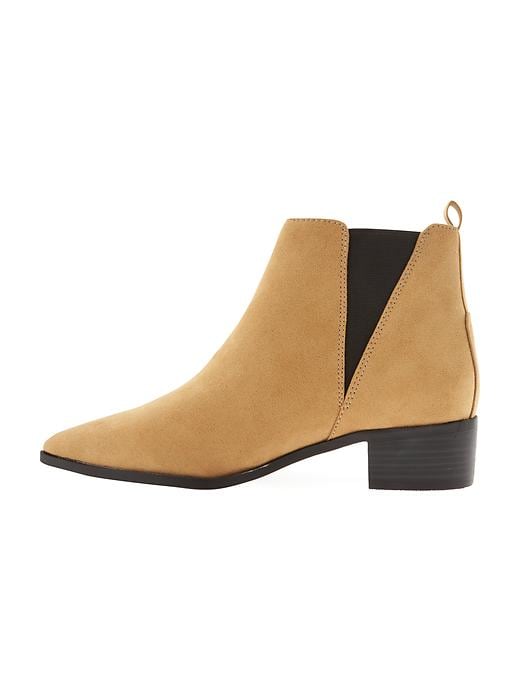 Image number 2 showing, Sueded Pointed-Toe Ankle Boots