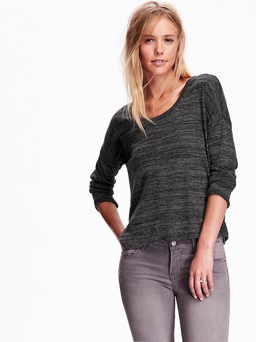View large product image 1 of 1. Lightweight Sweater-Knit Top for Women