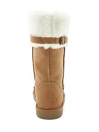 View large product image 3 of 5. Furry Sueded Boots for Girls
