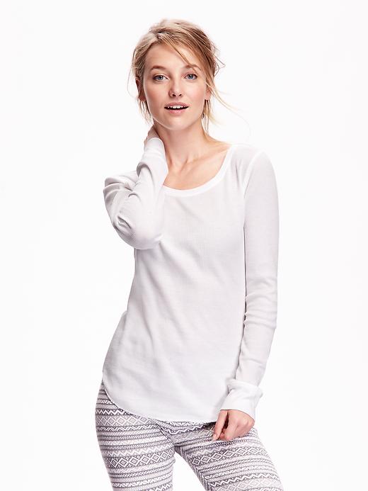 Thermal CrewNeck Tee for Women Old Navy