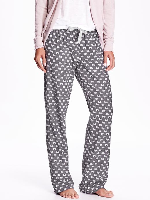 View large product image 1 of 1. Printed Flannel PJ Bottoms