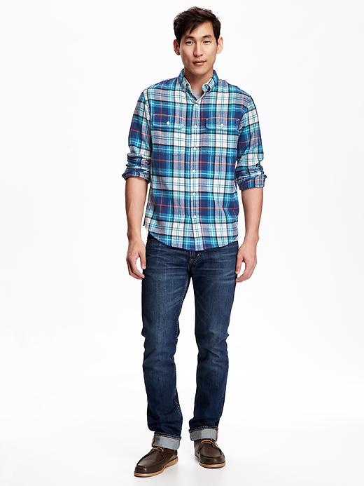 Image number 3 showing, Men's Slim-Fit Plaid Flannel Shirt