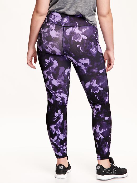 View large product image 2 of 2. Patterned Compression Plus-Size Leggings