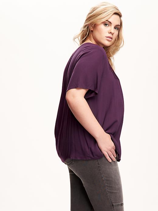 Image number 2 showing, Swing Pintuck Plus-Size Top