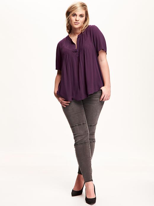 Image number 3 showing, Swing Pintuck Plus-Size Top