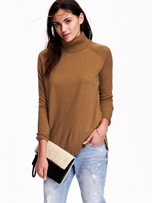 Image number 1 showing, Women's Pullover Turtleneck Sweater