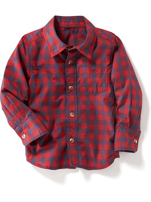 View large product image 1 of 1. Gingham Plaid Shirt
