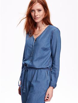 【＆her】アンドハー Voil Chambray All in one VINTAGE IVY - Button Down Chambray – Kamakura Shirts Global