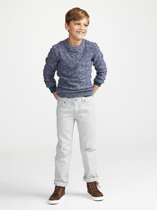 View large product image 2 of 2. Boys Marled Crew-Neck Sweater