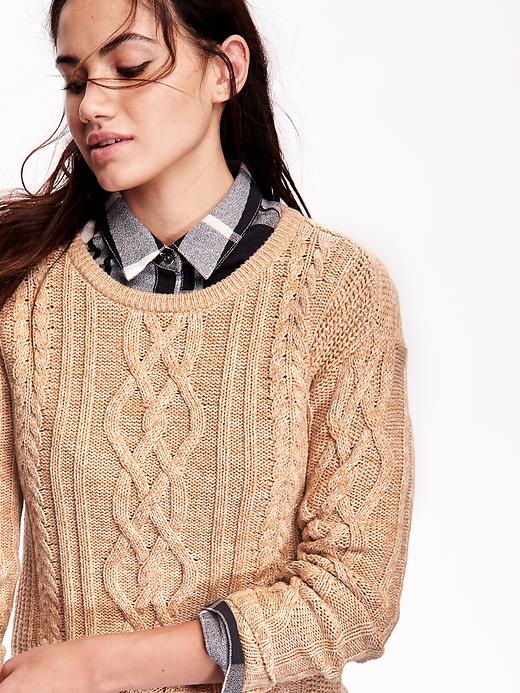 Image number 4 showing, Women's Cable-Knit Sweater
