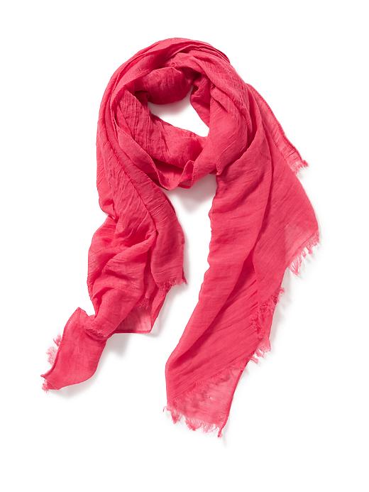 View large product image 1 of 1. Crinkle Gauze Scarf