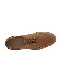 View large product image 4 of 5. Sueded Wingtip Oxfords