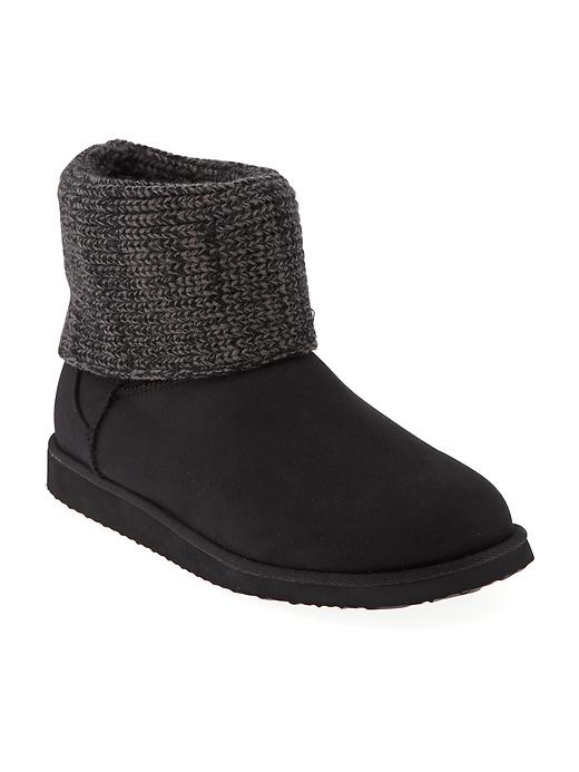 Sweater-Cuff Boots | Old Navy