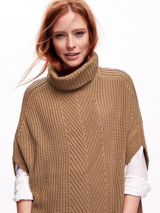 Image number 4 showing, Women's Funnel-Neck Poncho