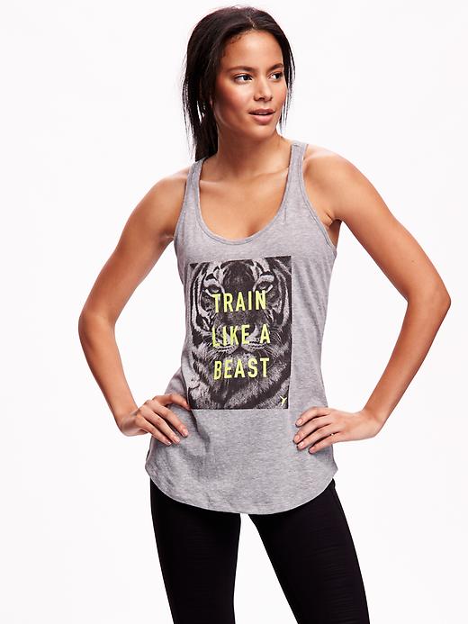 View large product image 1 of 1. Go-Dry Graphic Tank for Women