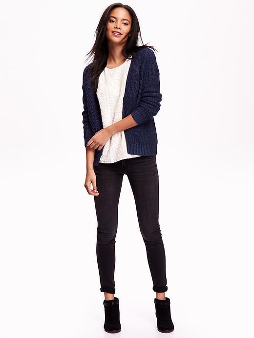 Image number 3 showing, Textured-Knit Zip Cardi for Women