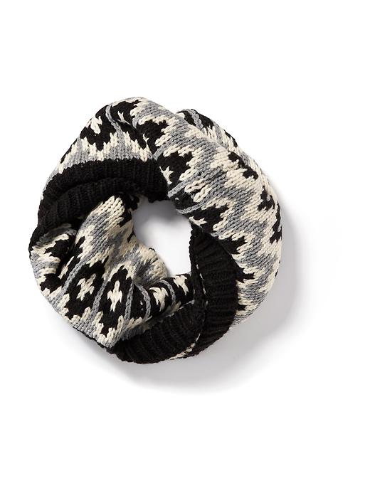 View large product image 1 of 1. Diamond Weave Funnel Scarf for Women