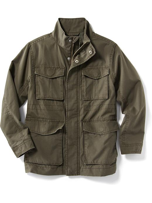 View large product image 1 of 1. Canvas Military Jacket