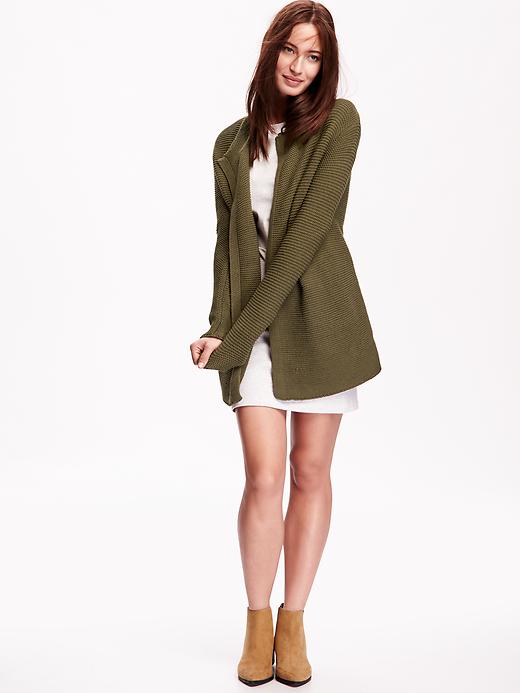 Image number 3 showing, Open-Front Cardi-Coat for Women