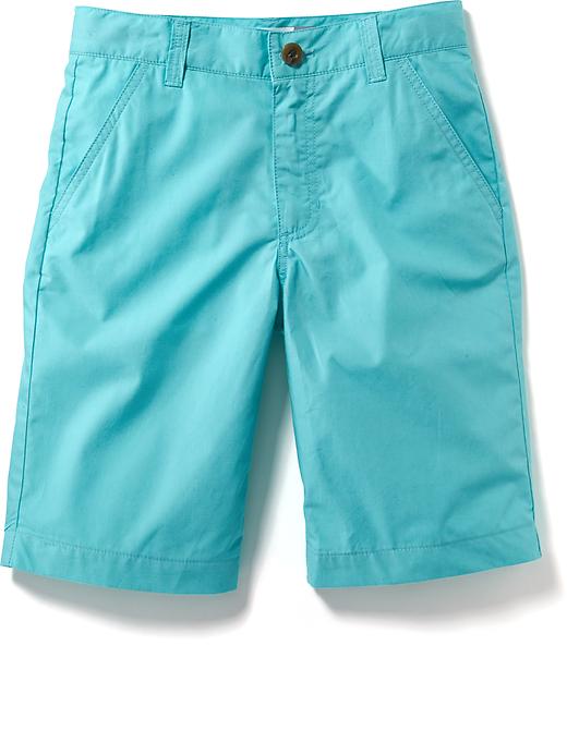 Poplin Flat Front Shorts for Boys Old Navy