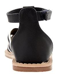View large product image 3 of 5. Grosgrain Cross-Front Sandals for Baby
