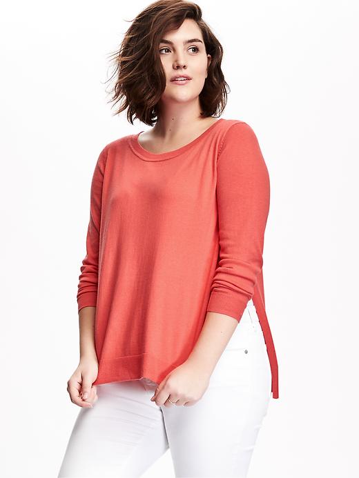 View large product image 1 of 1. Hi-Lo Plus-Size Sweater