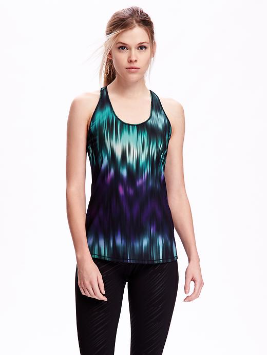 View large product image 1 of 1. Go-Dry Cool Performance Racerback Tank for Women