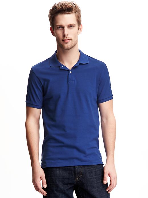 View large product image 1 of 5. Pique Polo for Men
