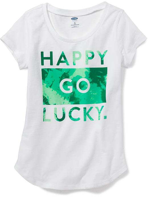 View large product image 1 of 1. St. Patrick's Day Graphic Tee for Girls