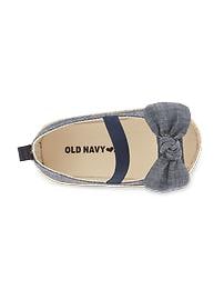 View large product image 4 of 5. Peep-Toe Chambray Espadrilles for Baby