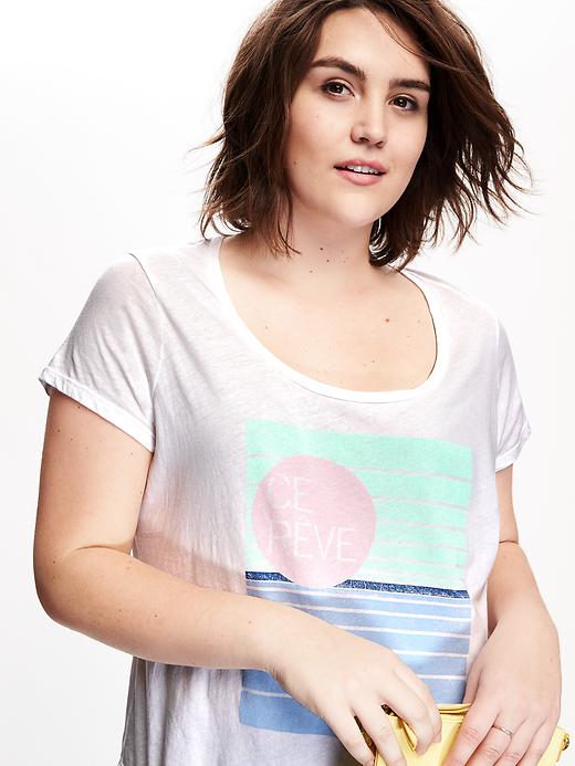 Image number 4 showing, Riviera Graphic Plus-Size Tee