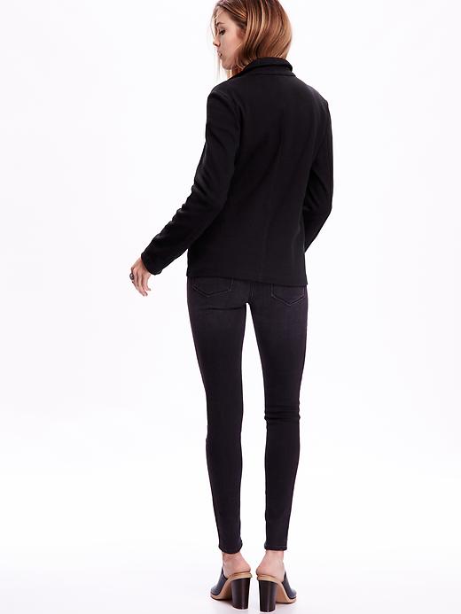 Image number 2 showing, One-Button Knit Blazer for Women