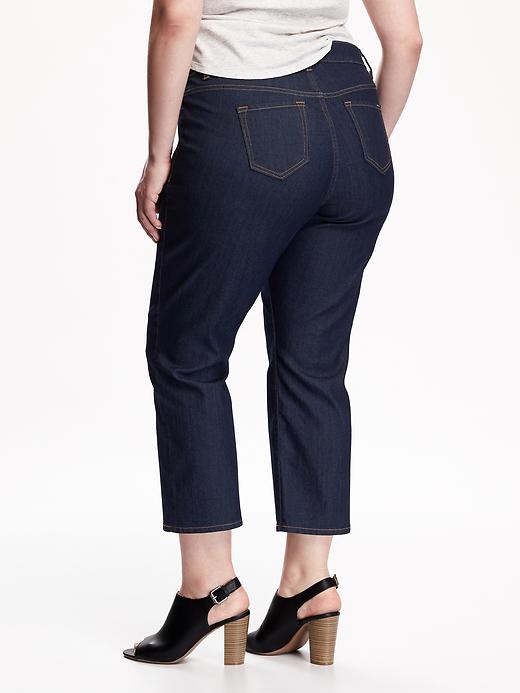 Dark Cropped Plus-Size Jeans (25