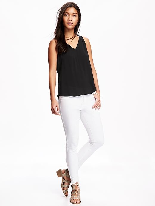 Image number 3 showing, Cut-Out V-Neck Tank for Women