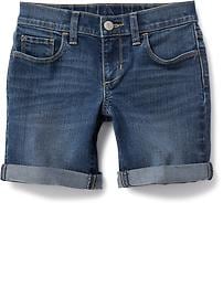 View large product image 3 of 3. Denim Midi Shorts for Girls