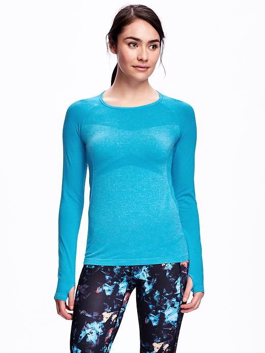 View large product image 1 of 1. Seamless Go-Dry Performance Top for Women