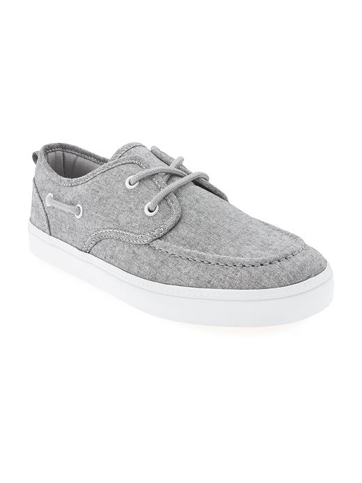 View large product image 1 of 4. Canvas Boat Shoes for Boys