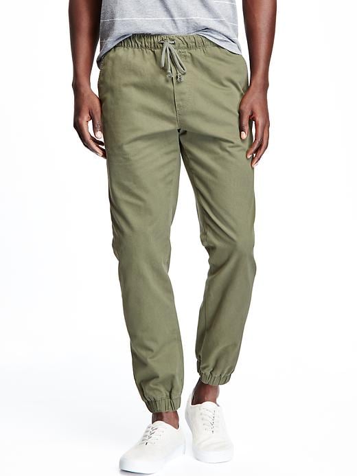 View large product image 1 of 2. Twill Joggers for Men
