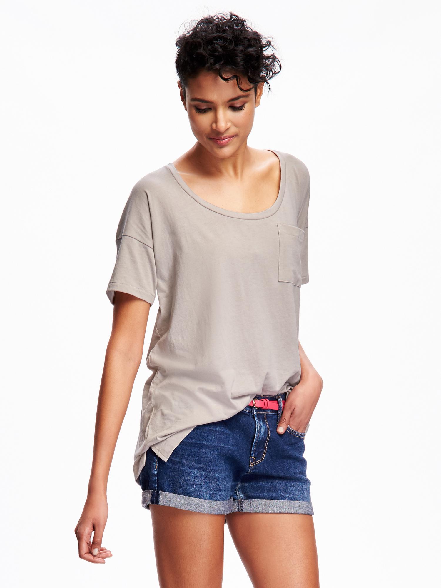 Boyfriend Pocket Tee for Women Old Navy