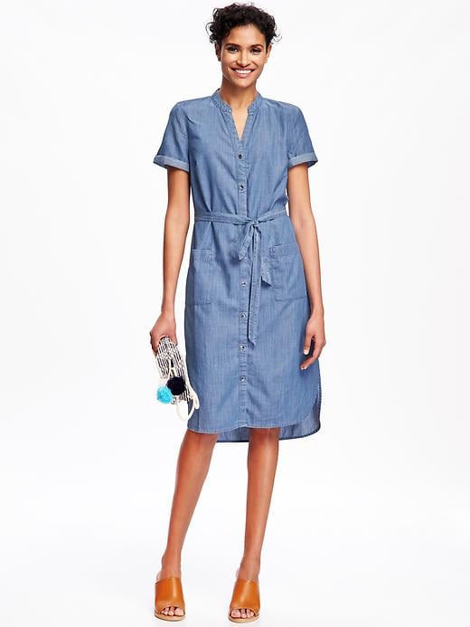 Chambray Shirtdress for Women | Old Navy