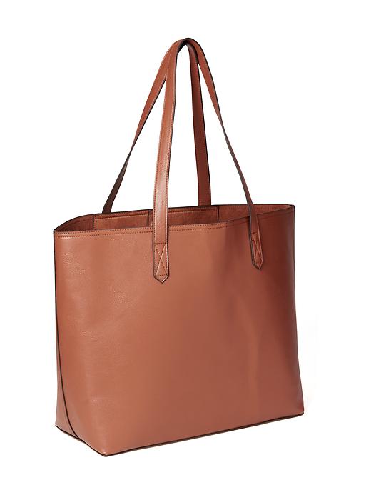 View large product image 1 of 2. Classic Faux-Leather Tote for Women